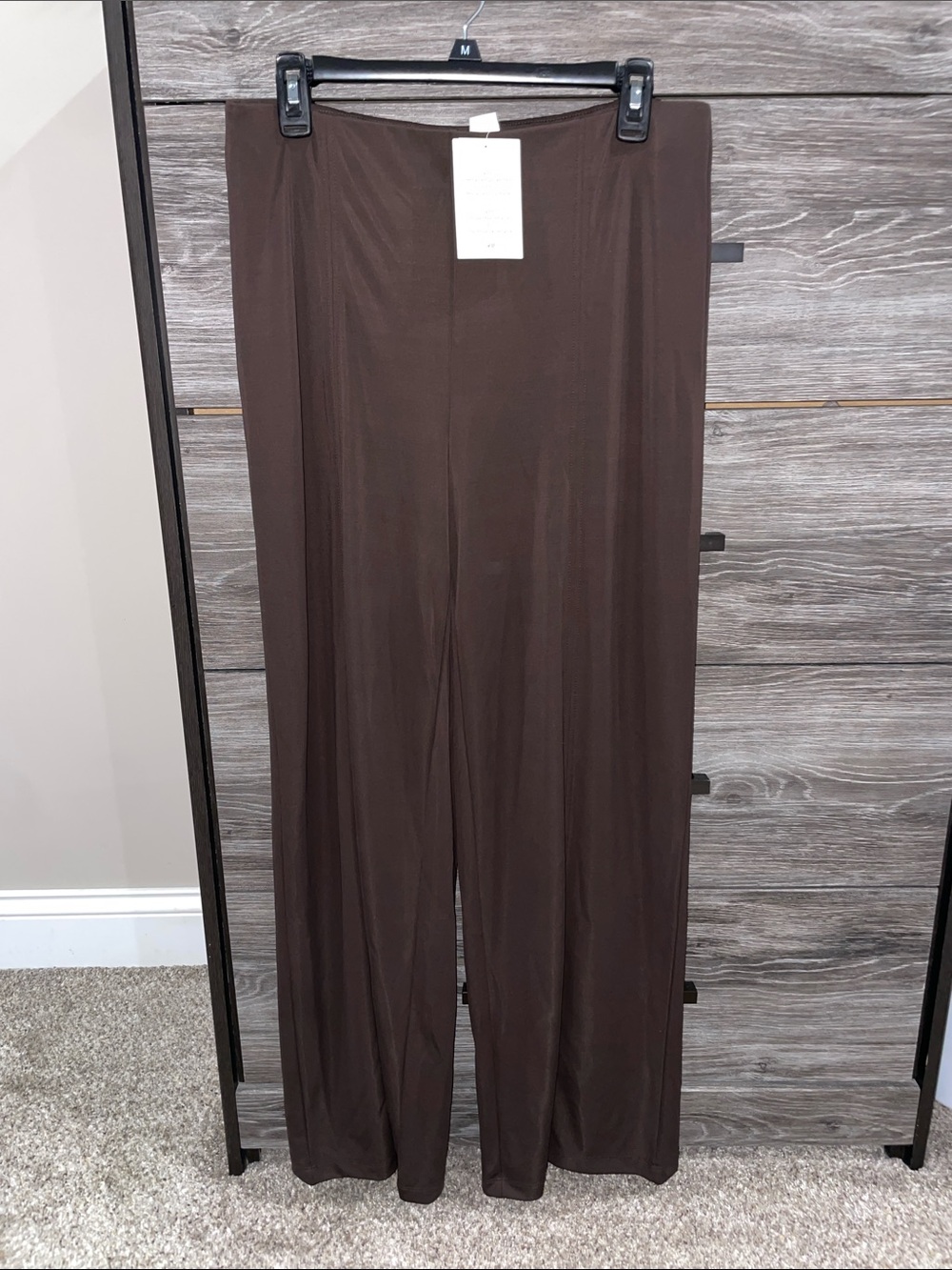 H&M Women's Wide-Leg Pants in Dark Brown
